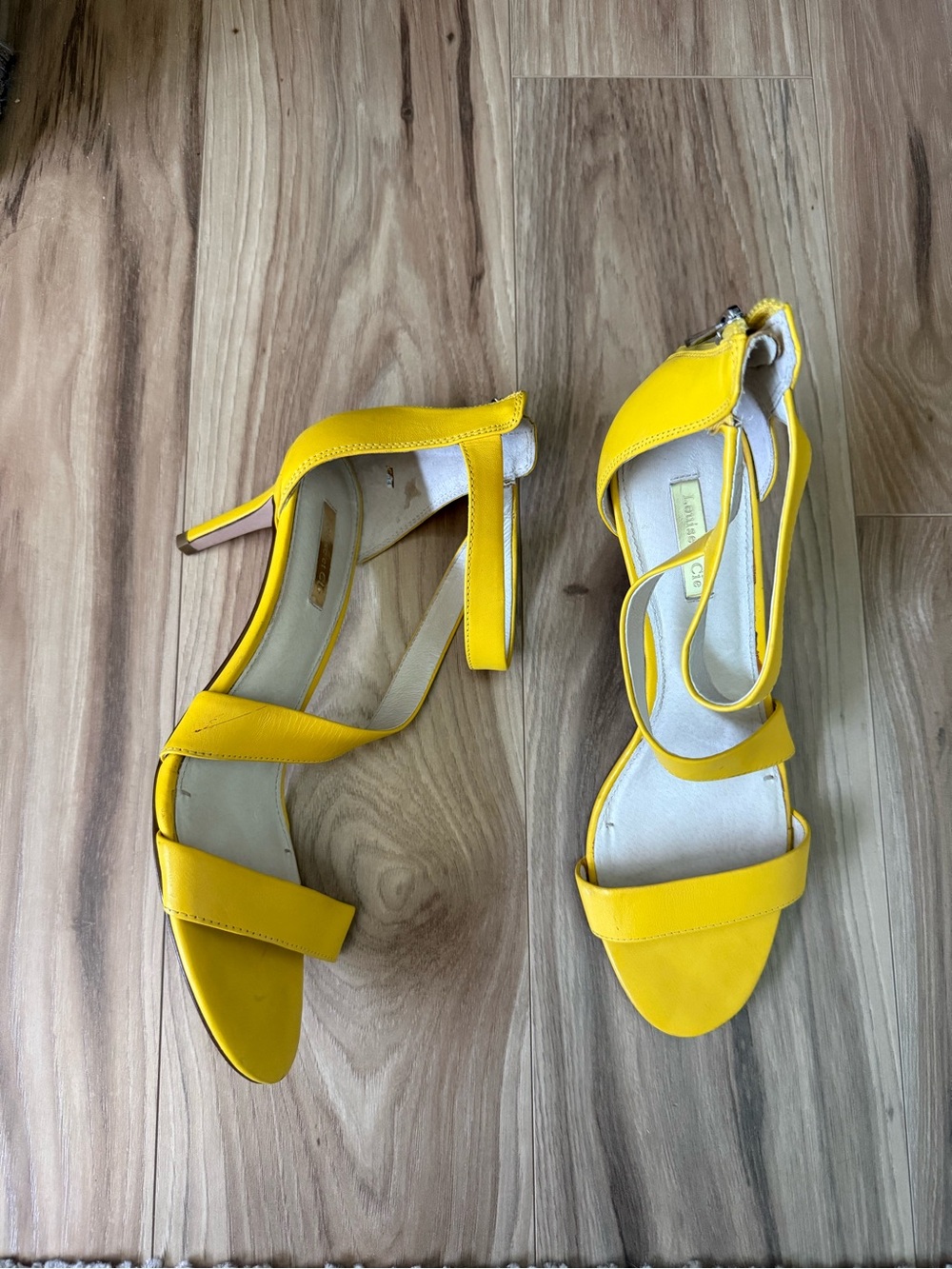 Loeffler Randall Bright Yellow Strappy Sandals
